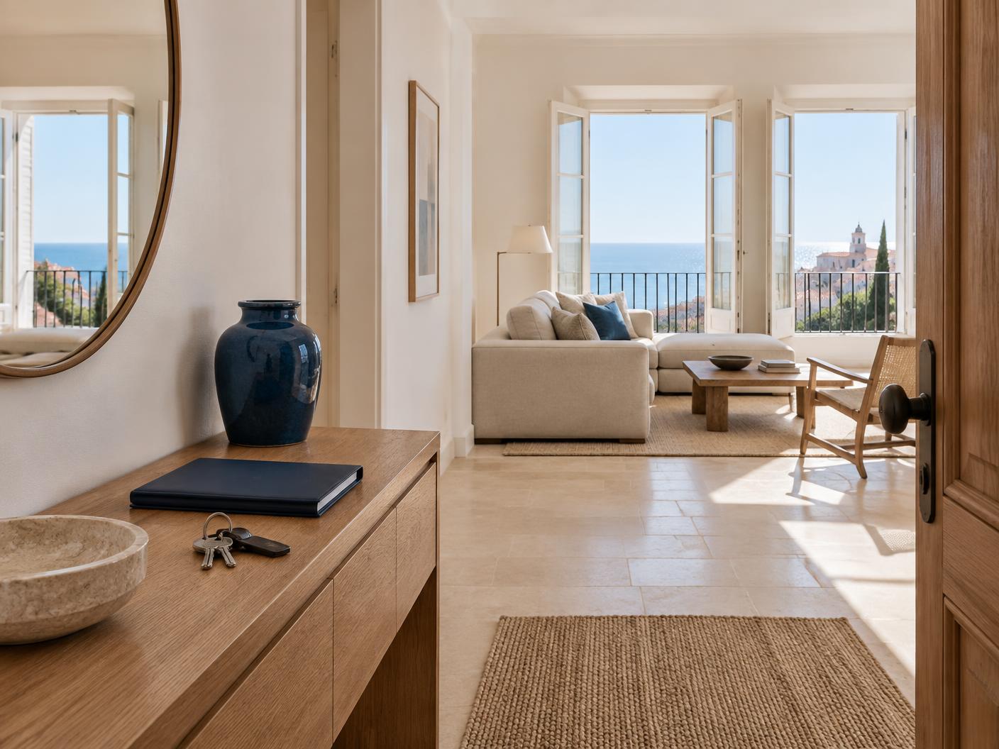 A prepared home ready for an international arrival